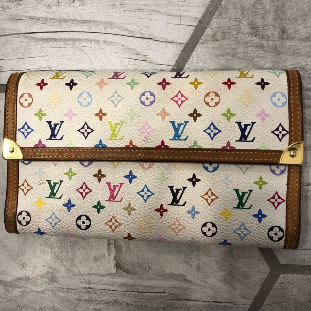Louis Vuitton MultiColored Classic Monogram Wallet